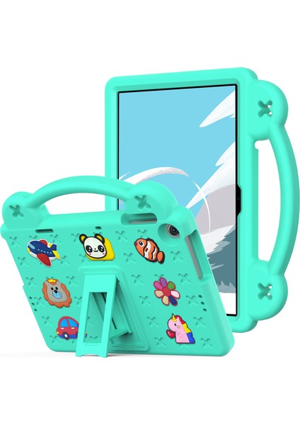 Lenovo Tab M10 (Gen 3) Için Düşmeye Dayanıklı Eva Koruyucu Tablet Kılıfı Çizilmeye Dayanıklı Tablet Kılıfı Kickstand Ile-Yeşil (Yurt Dışından)