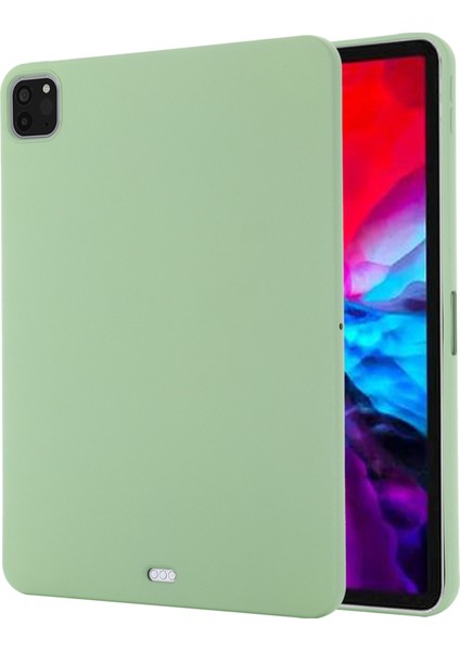 Yumuşak Sıvı Silikon Tablet Kılıfı Koruyucu Kılıf iPad Pro 11 Inç (2021)-YEŞIL (Yurt Dışından)