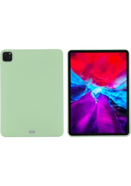 Yumuşak Sıvı Silikon Tablet Kılıfı Koruyucu Kılıf iPad Pro 11 Inç (2021)-YEŞIL (Yurt Dışından) fiyatları