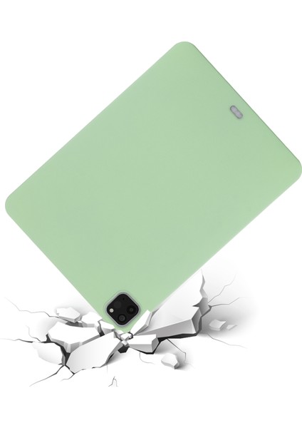 Yumuşak Sıvı Silikon Tablet Kılıfı Koruyucu Kılıf iPad Pro 11 Inç (2021)-YEŞIL (Yurt Dışından) fırsatları