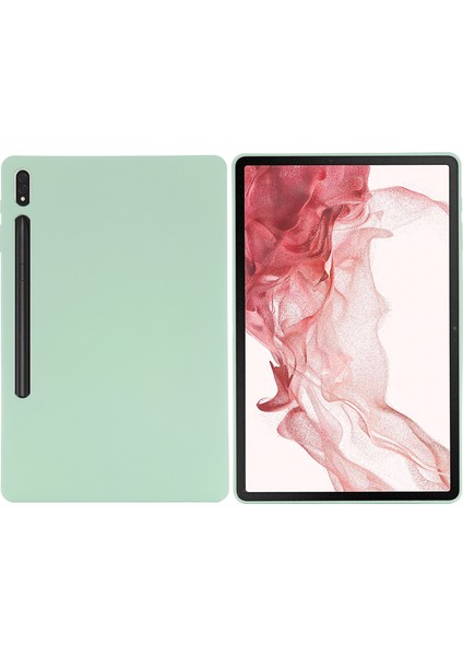 Samsung Galaxy Tab S9 Fe+Sıvı Silikon Kılıf Yumuşak Dokunmatik Tablet Kılıfı-Yeşil (Yurt Dışından) fiyatları
