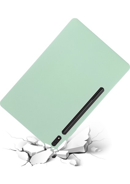 Samsung Galaxy Tab S9 Fe+Sıvı Silikon Kılıf Yumuşak Dokunmatik Tablet Kılıfı-Yeşil (Yurt Dışından) fırsatları