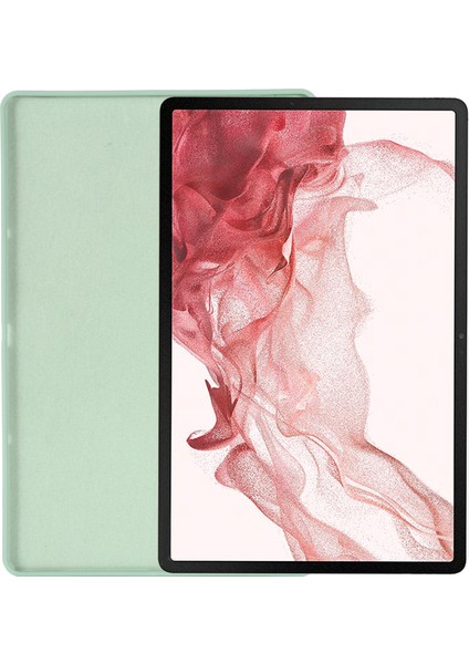 Samsung Galaxy Tab S9 Fe+Sıvı Silikon Kılıf Yumuşak Dokunmatik Tablet Kılıfı-Yeşil (Yurt Dışından) indirimleri