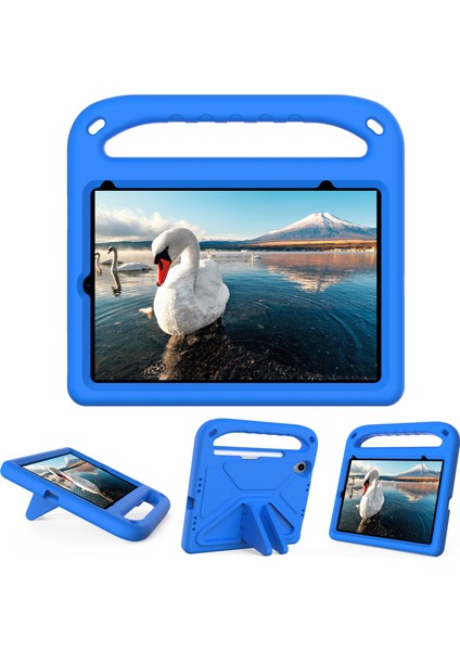 Darbeye Dayanıklı Kickstand Tasarım Sert Eva Tablet Kılıfı iPad MINI(2024)/MINI(2021)-MAVI (Yurt Dışından) fiyatları