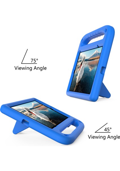 Darbeye Dayanıklı Kickstand Tasarım Sert Eva Tablet Kılıfı iPad MINI(2024)/MINI(2021)-MAVI (Yurt Dışından) fırsatları