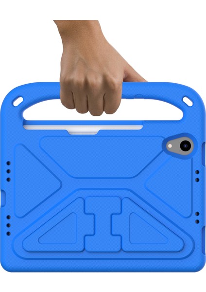 Darbeye Dayanıklı Kickstand Tasarım Sert Eva Tablet Kılıfı iPad MINI(2024)/MINI(2021)-MAVI (Yurt Dışından) indirimleri
