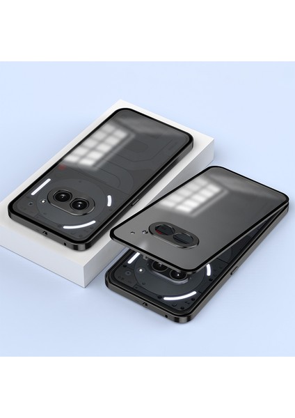 Hiçbir Şey Için Telefon (2A)KILIF Açılır Kilitli Düşmeye Karşı Alüminyum Alaşımlı + Pc Mat Telefon Kılıfı-Siyah (Yurt Dışından) fiyatları