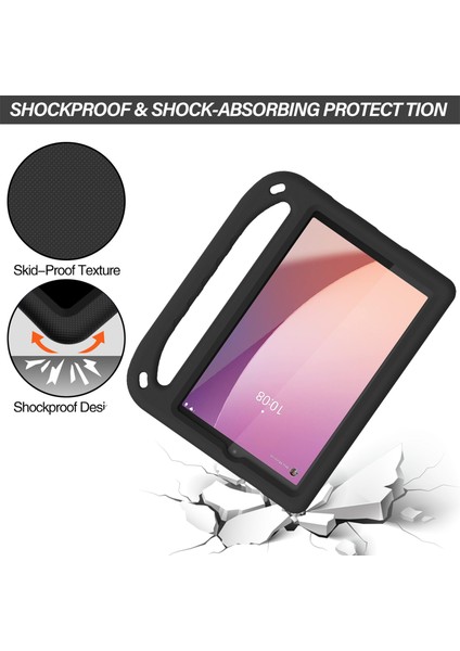 Lenovo Tab M8 (4. Nesil) 2024 TB-301XU/M8 (4. Nesil) 2023 TB-300FU El Tutacağı Eva Tablet Kılıfı Katlanabilir Destekli Tablet Kılıfı-Siyah (Yurt Dışından) fiyatları
