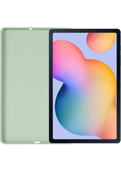 Samsung Galaxy Tab S6 Lite (2020)/(2022)/(2024)MIKROFIBER Astarlı Sıvı Silikon Kılıf Düşmeye Lı Tablet Kılıfı-Yeşil (Yurt Dışından) fırsatları