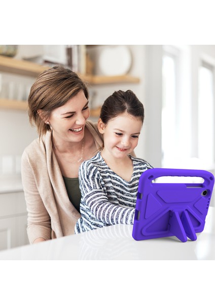 Lenovo Tab M8 (4. Nesil) 2024 TB-301XU/M8 (4. Nesil) 2023 TB-300FU El Tutacağı Eva Tablet Kılıfı Katlanabilir Destekli Tablet Kılıfı-Mor (Yurt Dışından) indirimleri