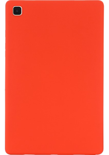 Samsung Galaxy Tab A7 10.4(2022)/(2020) Sıvı Silikon Düşmeye Dayanıklı Tablet Kılıfı Koruyucu Kapak-Kırmızı (Yurt Dışından)