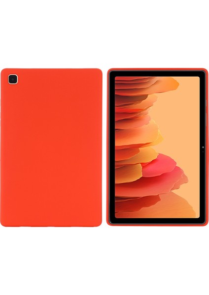 Samsung Galaxy Tab A7 10.4(2022)/(2020) Sıvı Silikon Düşmeye Dayanıklı Tablet Kılıfı Koruyucu Kapak-Kırmızı (Yurt Dışından) fiyatları
