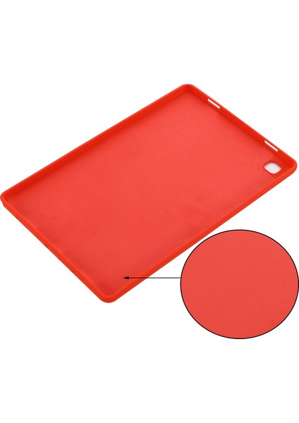Samsung Galaxy Tab A7 10.4(2022)/(2020) Sıvı Silikon Düşmeye Dayanıklı Tablet Kılıfı Koruyucu Kapak-Kırmızı (Yurt Dışından) indirimleri