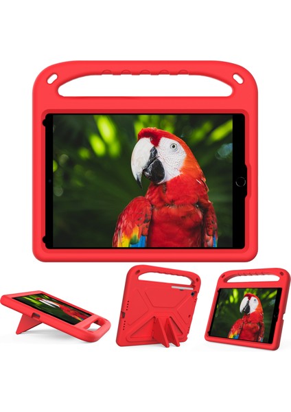 Kickstand Tasarım Sert Eva Tablet Koruyucu Kılıf Kılıfı iPad 10.2 (2020)/(2019)/(2021)-KIRMIZI (Yurt Dışından) fiyatları