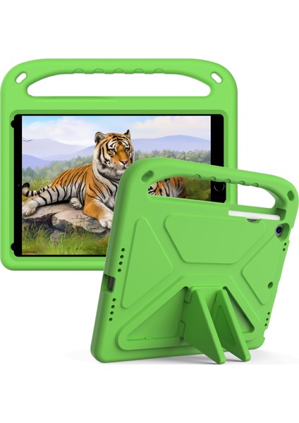 Kickstand Tasarım Sert Eva Tablet Koruyucu Kılıf Kılıfı iPad 10.2 (2020)/(2019)/(2021)-YEŞIL (Yurt Dışından)