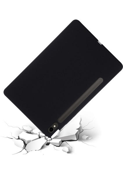 Samsung Galaxy Tab S9 Tablet Kılıfı Sıvı Silikon Çizilmez Kapak-Siyah (Yurt Dışından) fırsatları