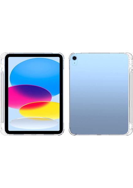iPad (2025)/10.9 (2022) Için Darbeye Dayanıklı Tpu Tablet Kılıfı Güçlendirilmiş Köşeler Kalem Yuvalı Şeffaf Koruma Kılıfı (Yurt Dışından) fiyatları