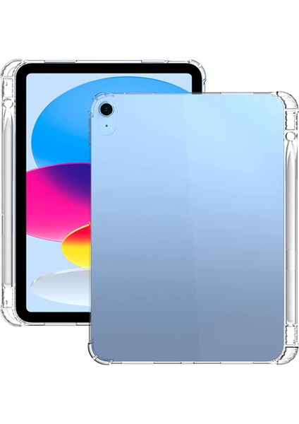 iPad (2025)/10.9 (2022) Için Darbeye Dayanıklı Tpu Tablet Kılıfı Güçlendirilmiş Köşeler Kalem Yuvalı Şeffaf Koruma Kılıfı (Yurt Dışından) fırsatları