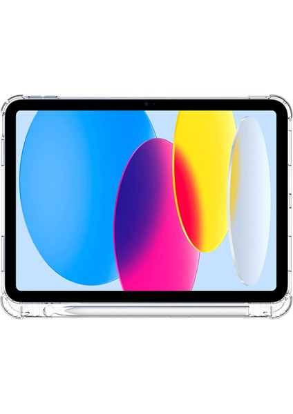 iPad (2025)/10.9 (2022) Için Darbeye Dayanıklı Tpu Tablet Kılıfı Güçlendirilmiş Köşeler Kalem Yuvalı Şeffaf Koruma Kılıfı (Yurt Dışından) indirimleri