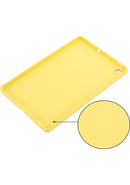 Samsung Galaxy Tab S6 Lite (2020)/(2022)/(2024)MIKROFIBER Astarlı Sıvı Silikon Kılıf Düşmeye Lı Tablet Kılıfı-Sarı (Yurt Dışından) indirimleri