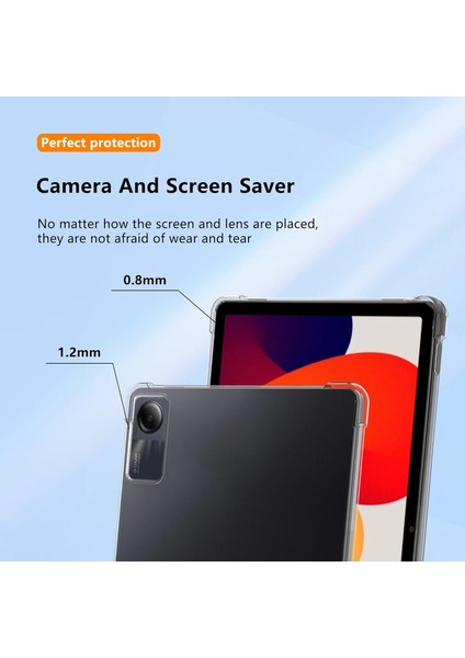 Xiaomi Redmi Pad Se Kılıfı Düşme Koruması Tpu Tablet Kılıfı Şeffaf Tablet Kabuğu (Yurt Dışından) modelleri