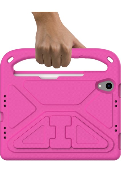 Darbeye Dayanıklı Kickstand Tasarım Sert Eva Tablet Kılıfı iPad MINI(2024)/MINI(2021)-ROSE (Yurt Dışından) indirimleri