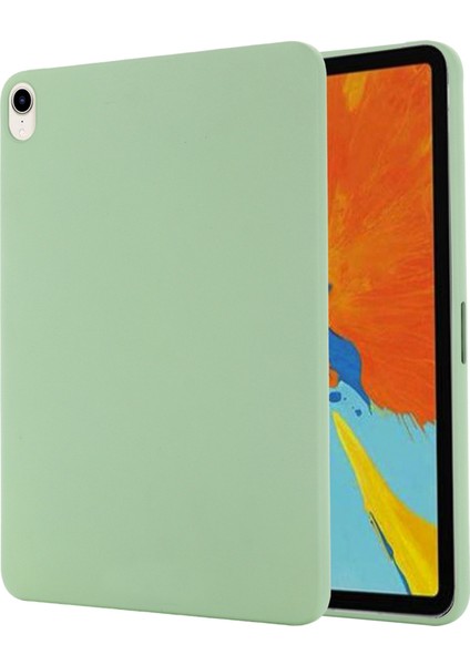 Mikrofiber Astar Sıvı Silikon Darbeye Dayanıklı Tablet Kılıfı Düşmeye Karşı Ince Hafif Koruyucu Kılıf iPad MINI(2024)/MINI(2021)-YEŞIL (Yurt Dışından)