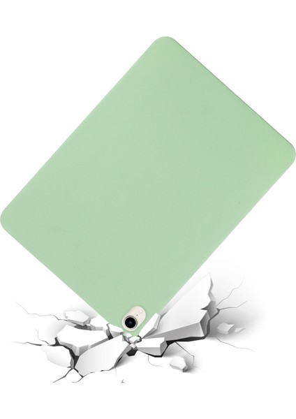 Mikrofiber Astar Sıvı Silikon Darbeye Dayanıklı Tablet Kılıfı Düşmeye Karşı Ince Hafif Koruyucu Kılıf iPad MINI(2024)/MINI(2021)-YEŞIL (Yurt Dışından) fırsatları