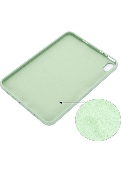 Mikrofiber Astar Sıvı Silikon Darbeye Dayanıklı Tablet Kılıfı Düşmeye Karşı Ince Hafif Koruyucu Kılıf iPad MINI(2024)/MINI(2021)-YEŞIL (Yurt Dışından) indirimleri