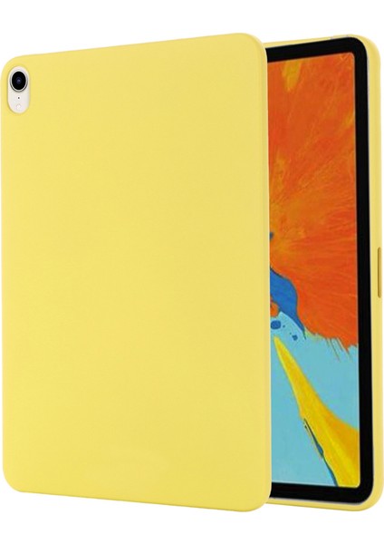 Mikrofiber Astar Sıvı Silikon Darbeye Dayanıklı Tablet Kılıfı Düşmeye Karşı Ince Hafif Koruyucu Kılıf iPad MINI(2024)/MINI(2021)-SARI (Yurt Dışından)