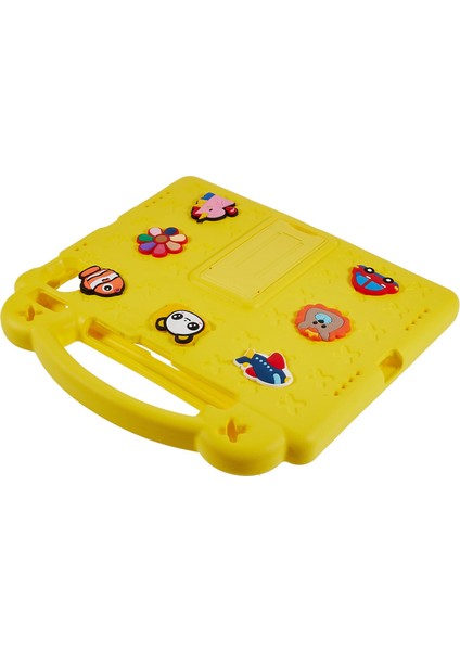 iPad Air 11(2025)/(2024) Kılıf Karikatür Desenli Eva Tablet Kılıfı Destekli-Sarı (Yurt Dışından) fırsatları