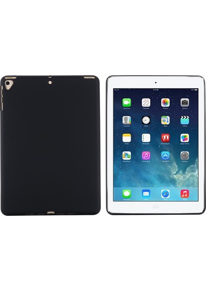 iPad 9.7 Inç (2018)/(2017)/IPAD 5 Tam Gövde Ince Yumuşak Sıvı Silikon Darbeye Dayanıklı Koruyucu Kılıf-Siyah (Yurt Dışından) fiyatları