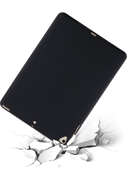 iPad 9.7 Inç (2018)/(2017)/IPAD 5 Tam Gövde Ince Yumuşak Sıvı Silikon Darbeye Dayanıklı Koruyucu Kılıf-Siyah (Yurt Dışından) fırsatları