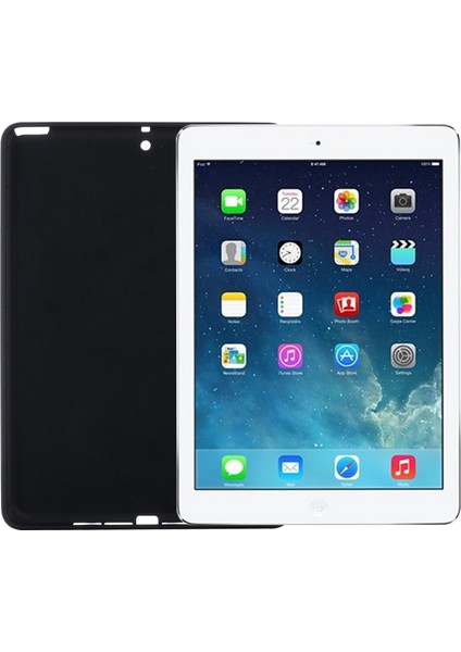 iPad 9.7 Inç (2018)/(2017)/IPAD 5 Tam Gövde Ince Yumuşak Sıvı Silikon Darbeye Dayanıklı Koruyucu Kılıf-Siyah (Yurt Dışından) indirimleri