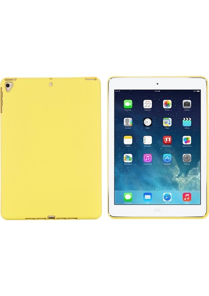 iPad 9.7 Inç (2018)/(2017)/IPAD 5 Tam Gövde Ince Yumuşak Sıvı Silikon Darbeye Dayanıklı Koruyucu Kılıf-Sarı (Yurt Dışından) fiyatları