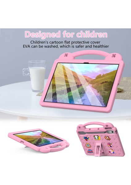 Lenovo Tab P12 Eva Kılıf Kickstand Düşme Koruyucu Sağlam Tablet Kılıfı-Pembe (Yurt Dışından) fiyatları