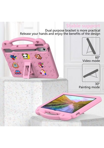 Lenovo Tab P12 Eva Kılıf Kickstand Düşme Koruyucu Sağlam Tablet Kılıfı-Pembe (Yurt Dışından) modelleri