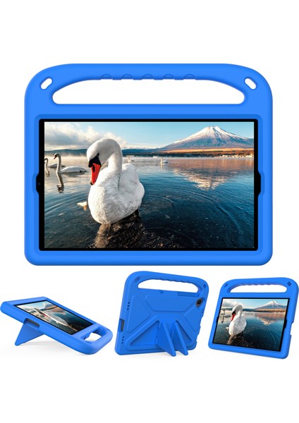 Kulp Kickstand Tasarım Tablet Koruma Eva Kılıf Kapağı Samsung Galaxy Tab A 10.1(2019)SM-T510/T515-BLUE (Yurt Dışından)