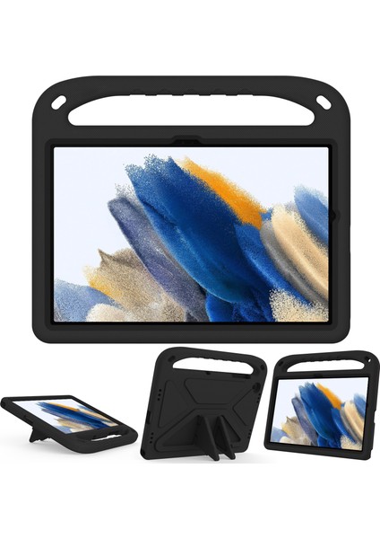 Samsung Galaxy Tab A9+ Kılıf Sap Tasarımı Eva Tablet Kılıfı ve Ayaklık-Siyah (Yurt Dışından)