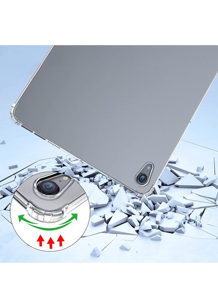 iPad MINI(2024)/MINI(2021) Için Temperli Cam Ekran Koruyuculu Dört Köşe Hava Yastığı Düşmeye Karşı Şeffaf Yumuşak Tpu Telefon Kılıfı Kabuğu (Yurt Dışından) fırsatları