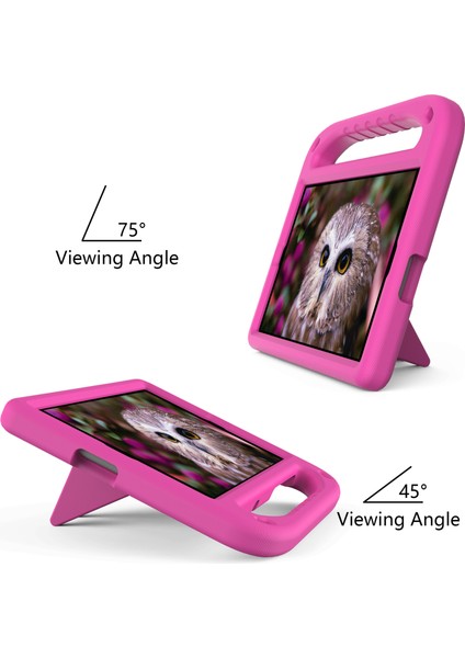 Kulp Kickstand Tasarım Tablet Koruma Eva Kılıf Kapak Samsung Galaxy Tab A 10.1(2019)SM-T510/T515-ROSE (Yurt Dışından) fırsatları
