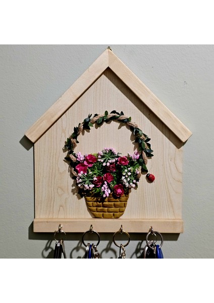 Handmade Kapı Giriş Anahtarlık Askılığı Duvar Dekorasyonu El Yapımı