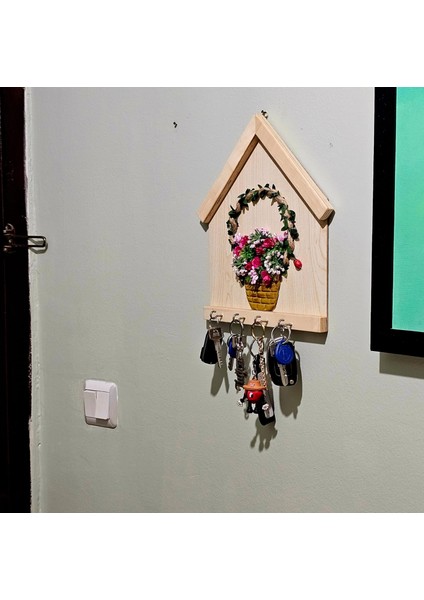 Handmade Kapı Giriş Anahtarlık Askılığı Duvar Dekorasyonu El Yapımı