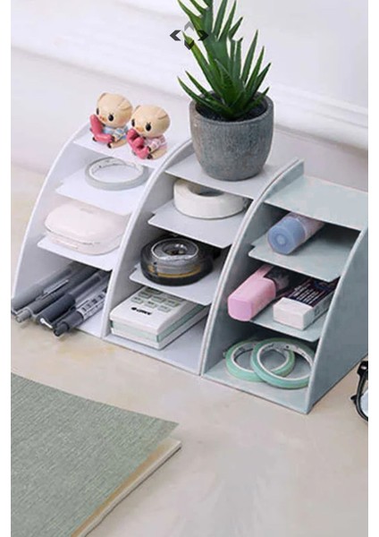 3'lü Renkli Çok Amaçlı Masaüstü Düzenleyici Kalemlik Makyaj Organizer fiyatları