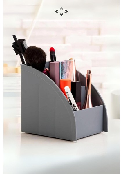 3'lü Renkli Çok Amaçlı Masaüstü Düzenleyici Kalemlik Makyaj Organizer fırsatları