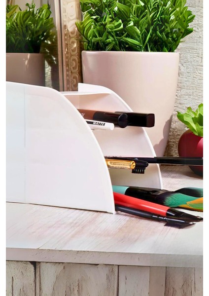 3'lü Renkli Çok Amaçlı Masaüstü Düzenleyici Kalemlik Makyaj Organizer indirimleri