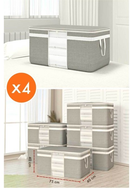 Polyester 4 Adet Üst Kalite Mega Boy Gri Pencereli Yastık Hurcu-75*40*40 Cm*4 Adet. 75 x 40 Tr Hera