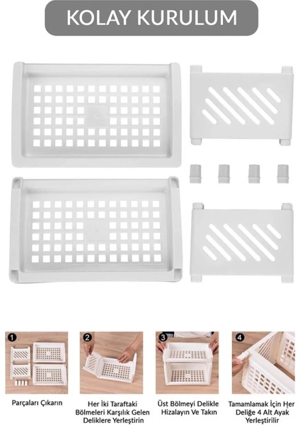 Çift Katlı Çok Amaçlı Beyaz Makyaj ve Takı Organizer Raf Seti indirimleri