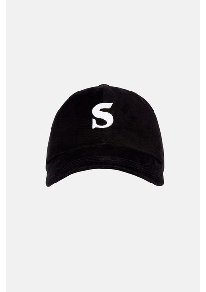 S Logo Cap - Siyah