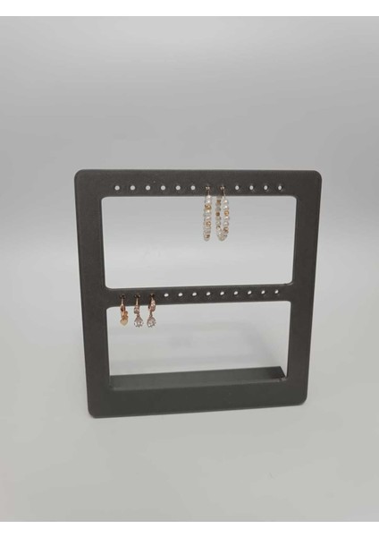 Gri Küpe Organizer Standı, Şık ve Kullanışlı Mücevher Saklama Çözümü. indirimleri